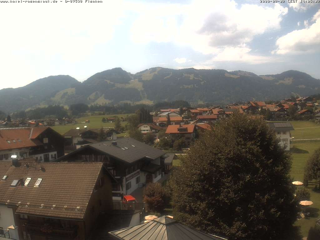 Archived image Webcam Rosenstock Hotel, Fischen in the Allgäu