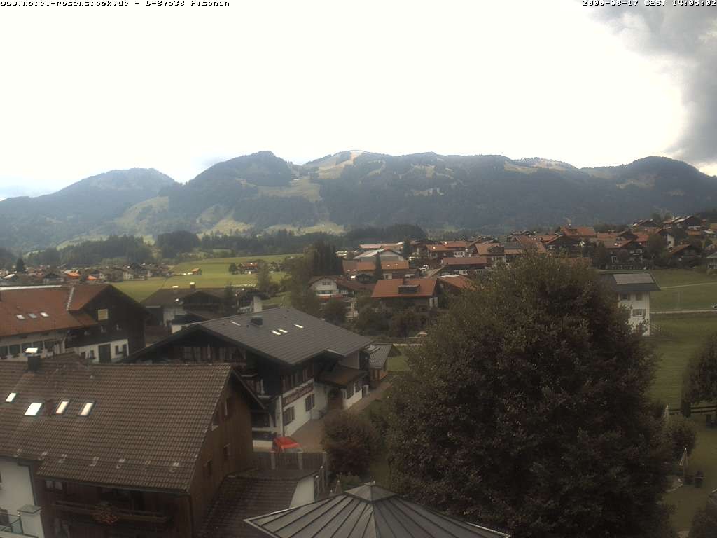 Archived image Webcam Rosenstock Hotel, Fischen in the Allgäu