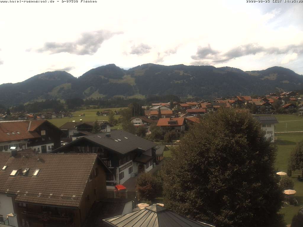 Archived image Webcam Rosenstock Hotel, Fischen in the Allgäu