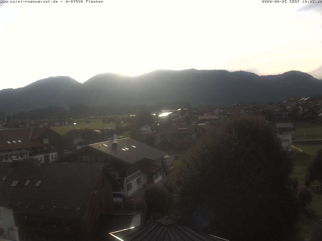 Archived image Webcam Rosenstock Hotel, Fischen in the Allgäu