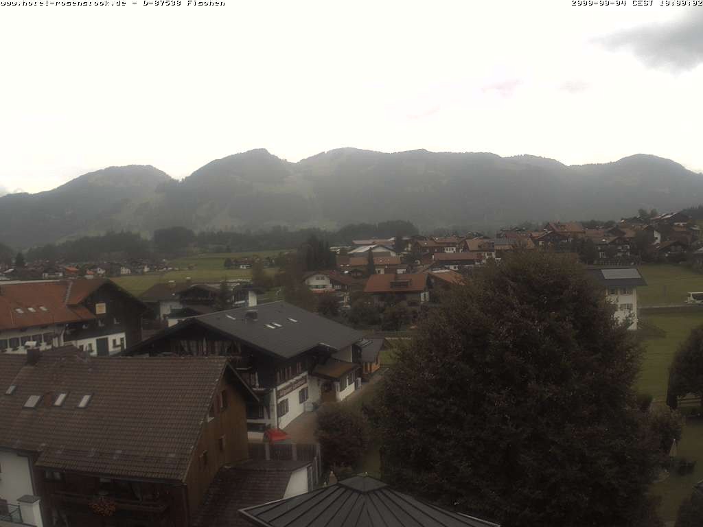 Archived image Webcam Rosenstock Hotel, Fischen in the Allgäu