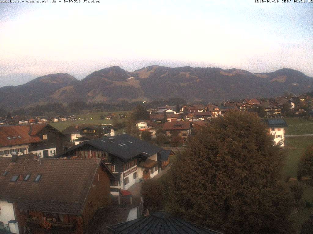 Archived image Webcam Rosenstock Hotel, Fischen in the Allgäu