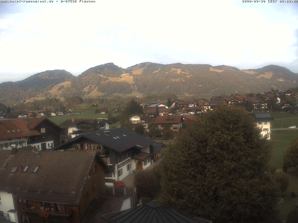 Archived image Webcam Rosenstock Hotel, Fischen in the Allgäu