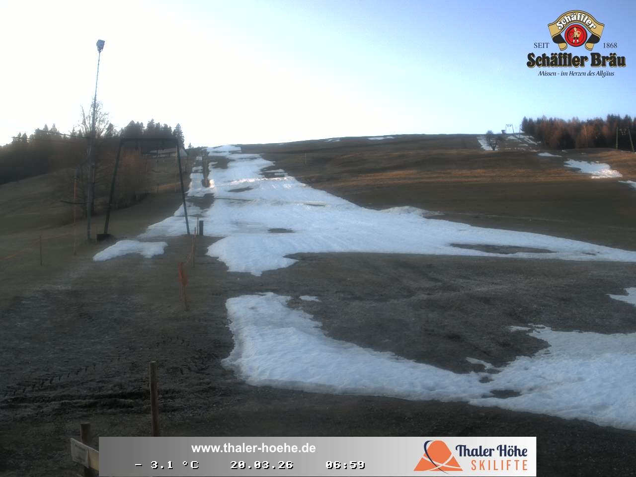 Archived image Webcam Thalerhöhe near Immenstadt