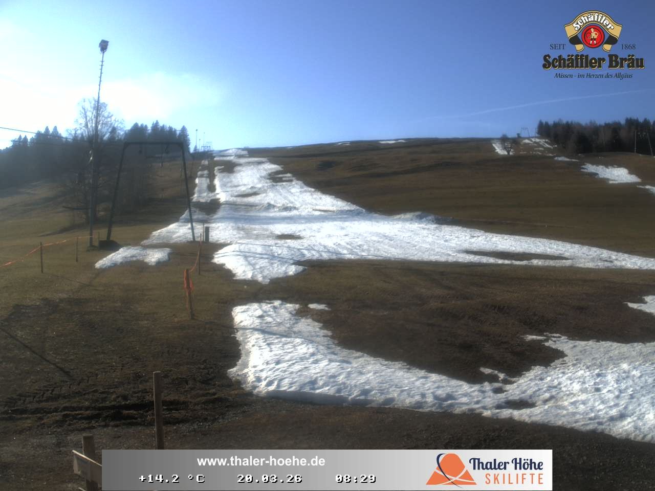 Archived image Webcam Thalerhöhe near Immenstadt