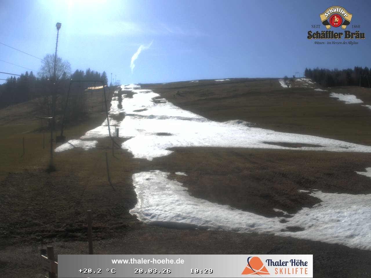 Archived image Webcam Thalerhöhe near Immenstadt