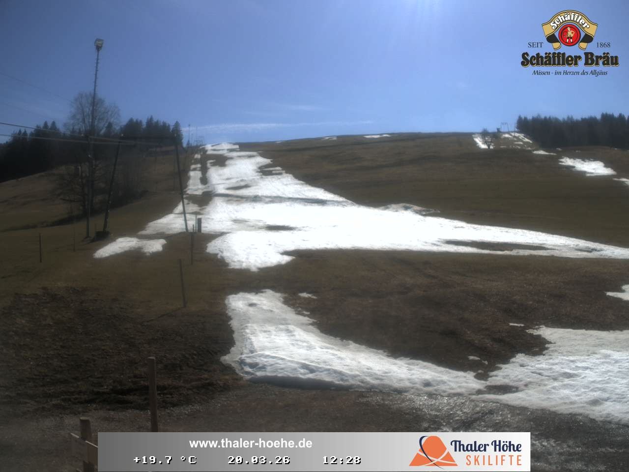 Archived image Webcam Thalerhöhe near Immenstadt