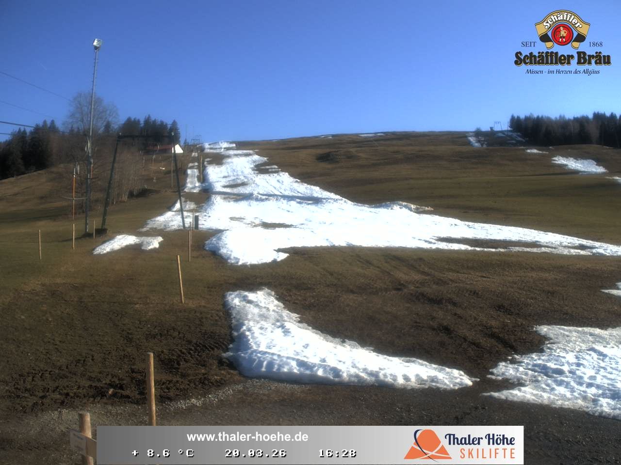 Archived image Webcam Thalerhöhe near Immenstadt