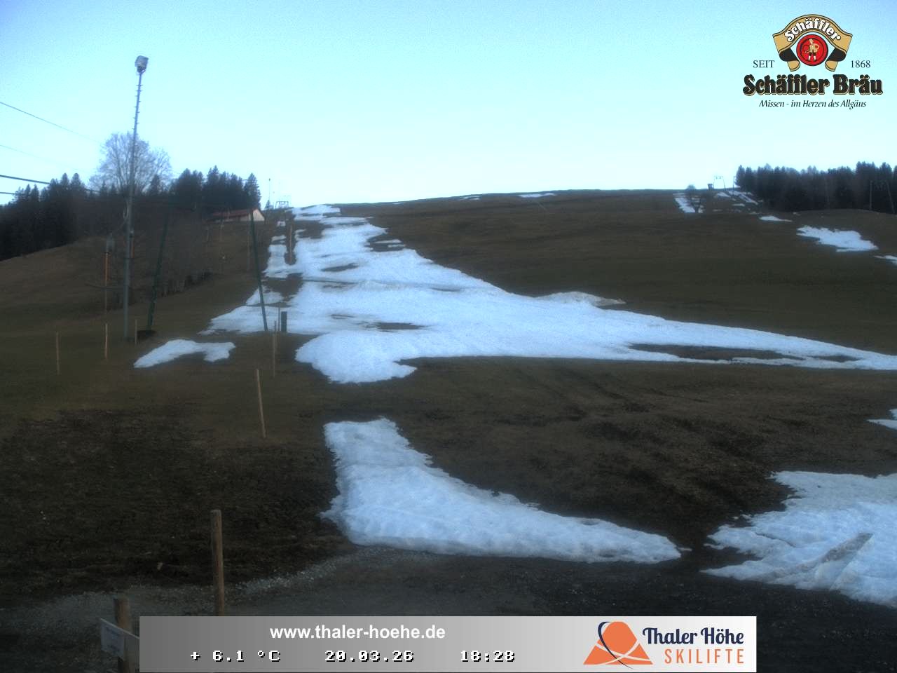 Archived image Webcam Thalerhöhe near Immenstadt