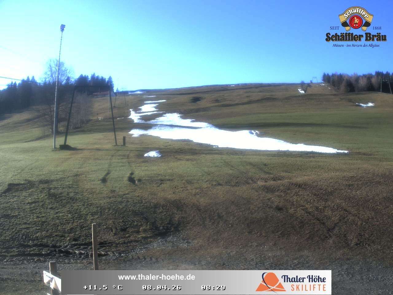 Archived image Webcam Thalerhöhe near Immenstadt