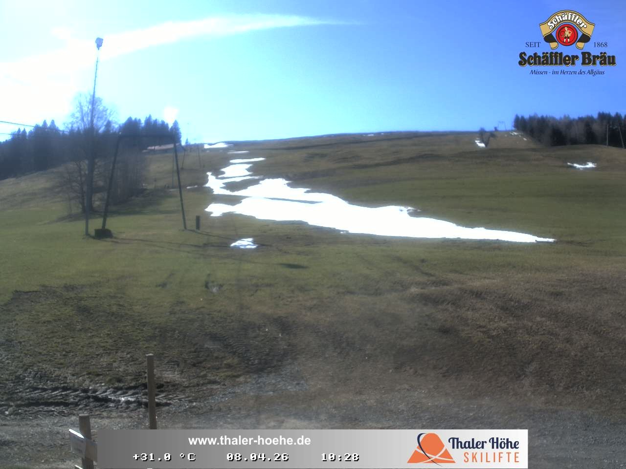 Archived image Webcam Thalerhöhe near Immenstadt