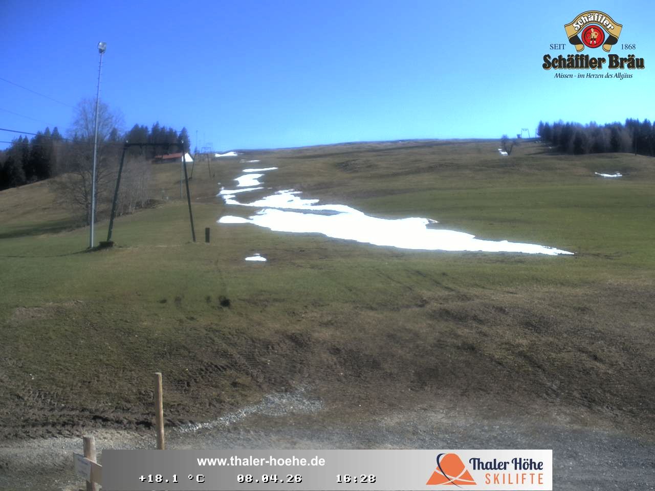 Archived image Webcam Thalerhöhe near Immenstadt