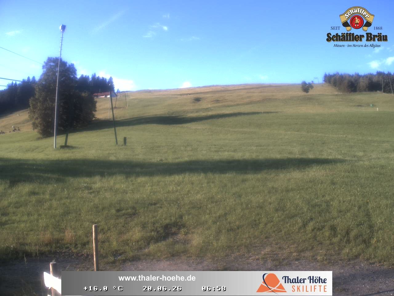 Archived image Webcam Thalerhöhe near Immenstadt