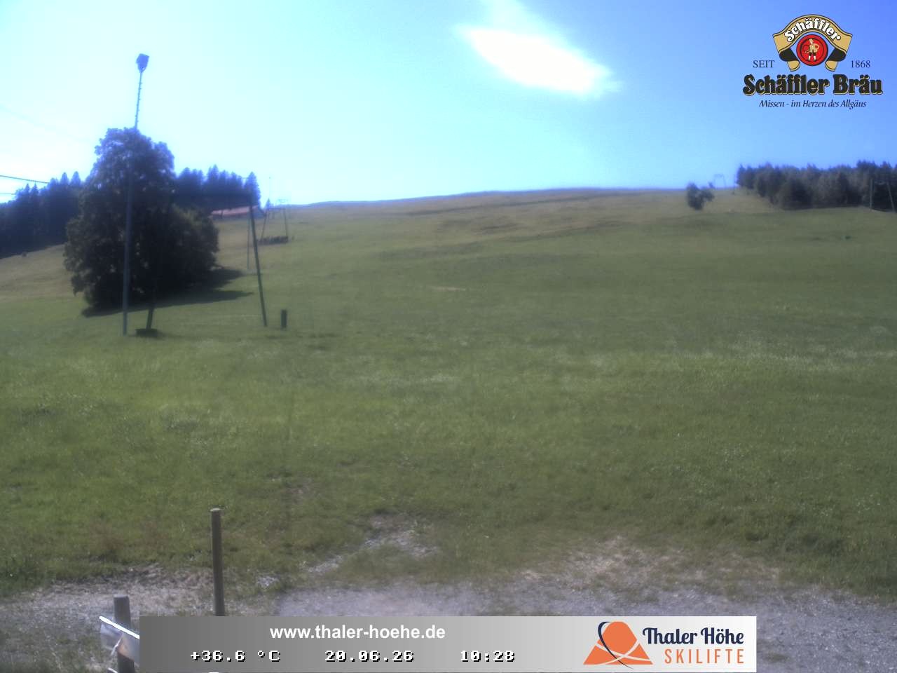 Archived image Webcam Thalerhöhe near Immenstadt