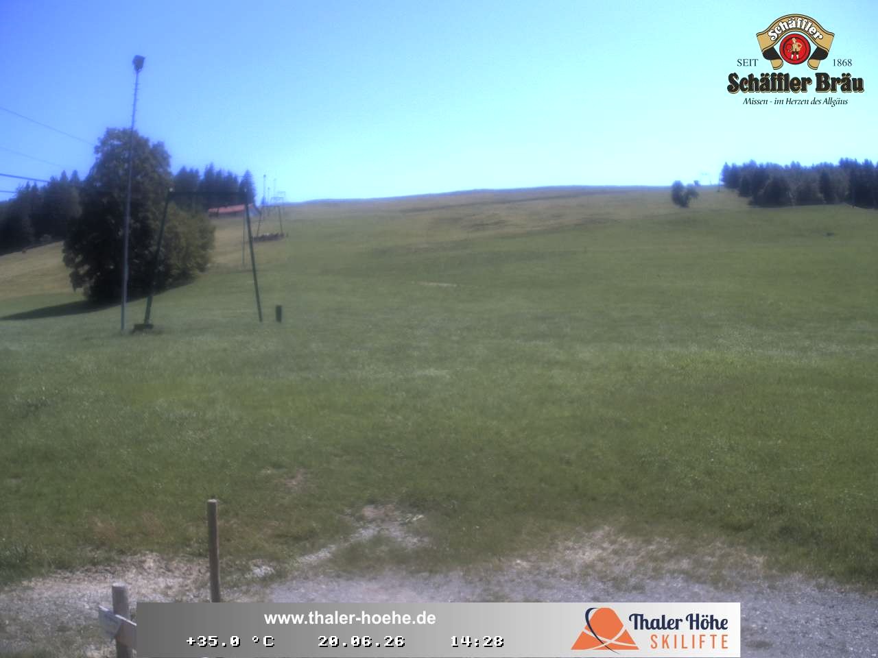 Archived image Webcam Thalerhöhe near Immenstadt