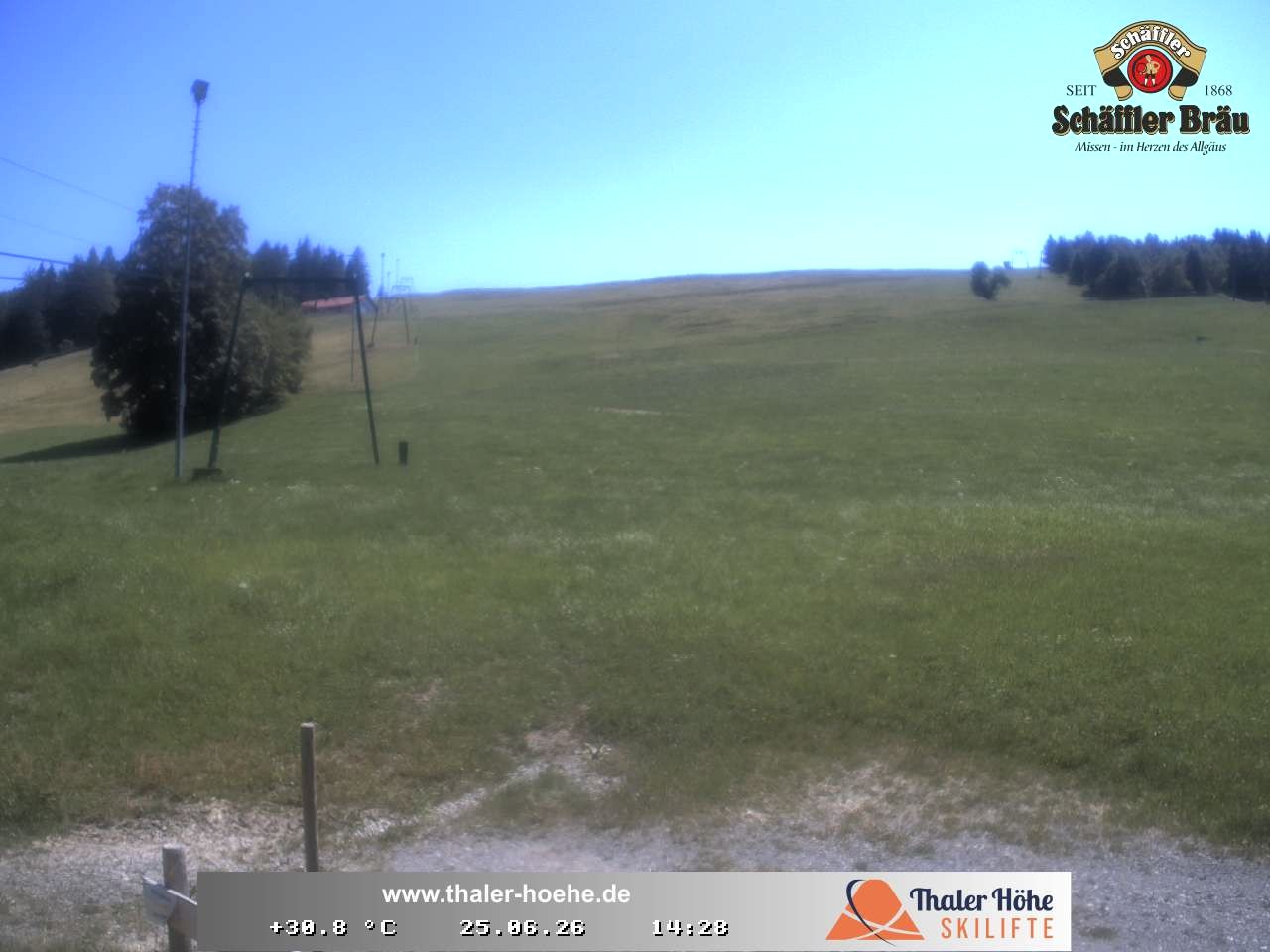 Archived image Webcam Thalerhöhe near Immenstadt