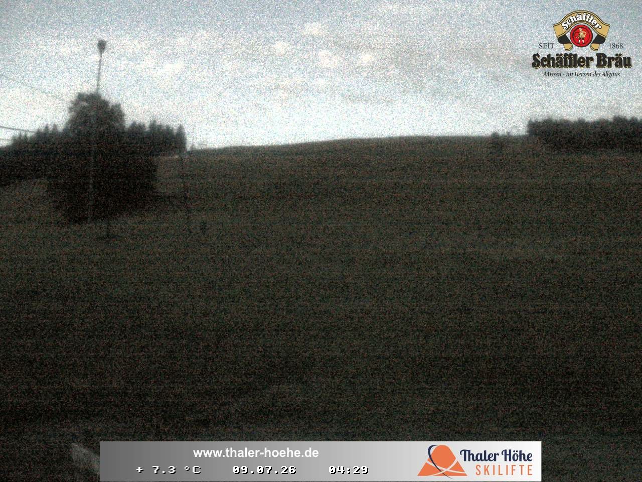 Archived image Webcam Thalerhöhe near Immenstadt