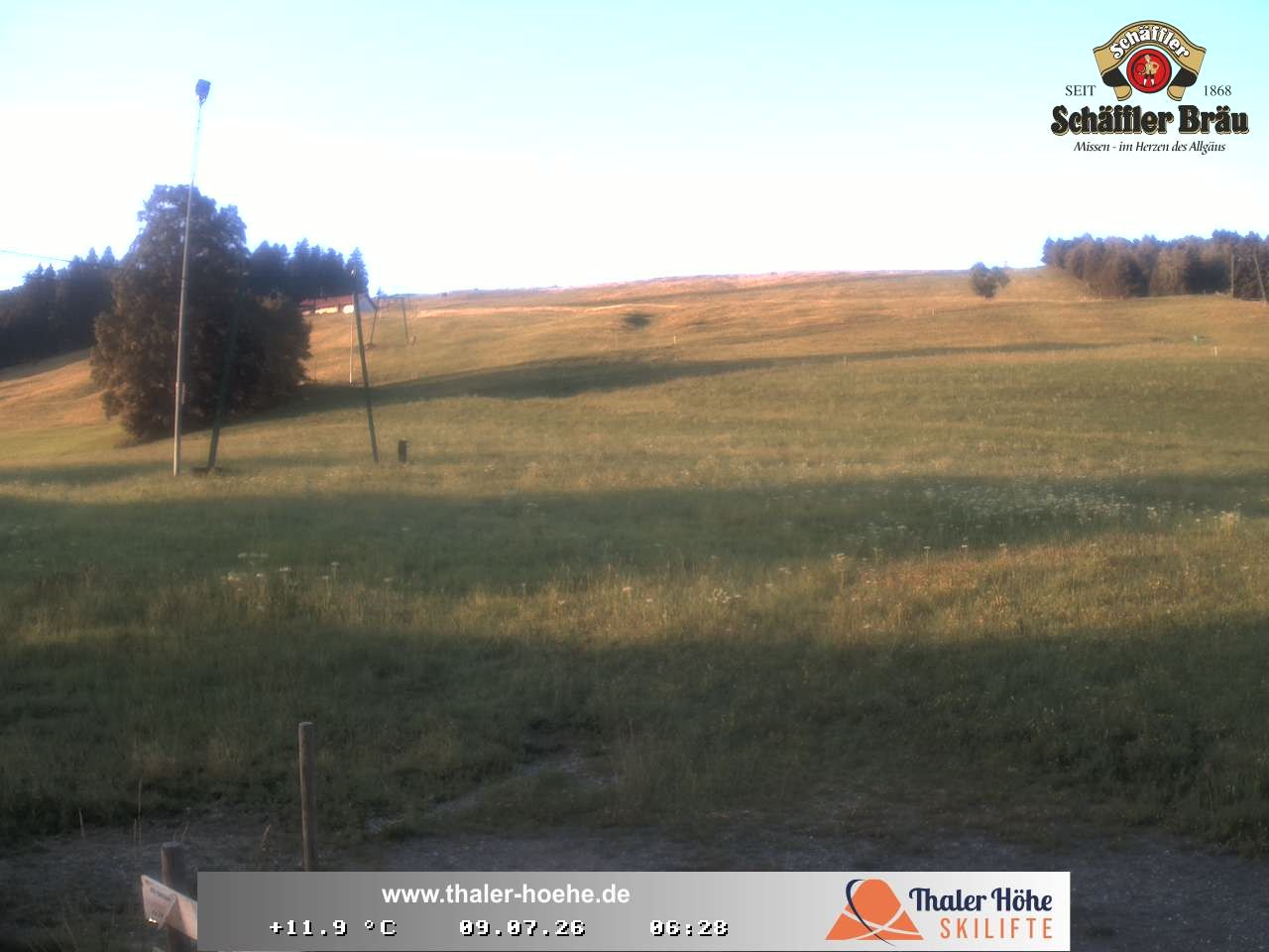 Archived image Webcam Thalerhöhe near Immenstadt