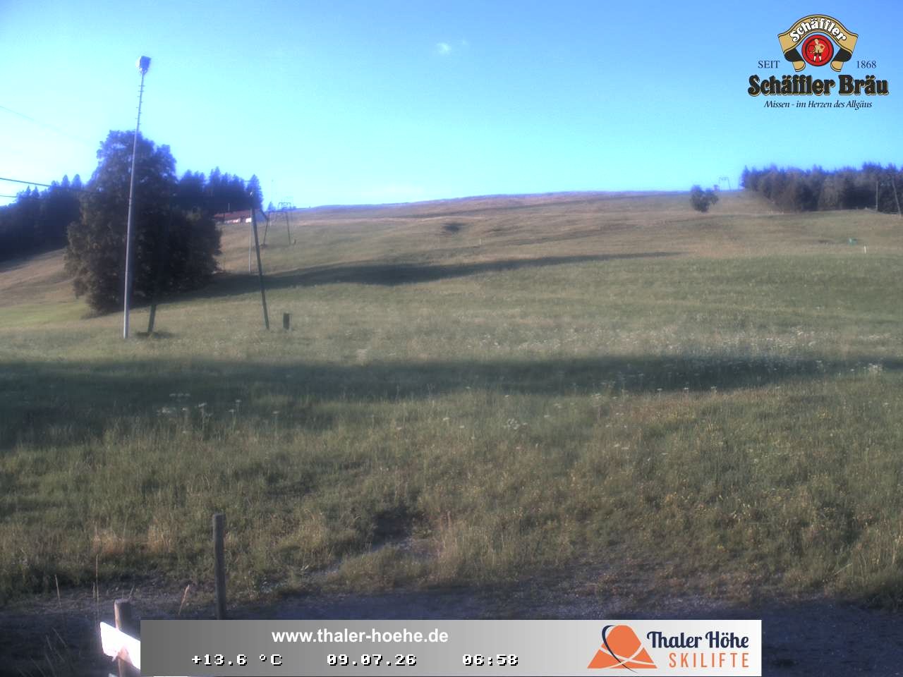 Archived image Webcam Thalerhöhe near Immenstadt