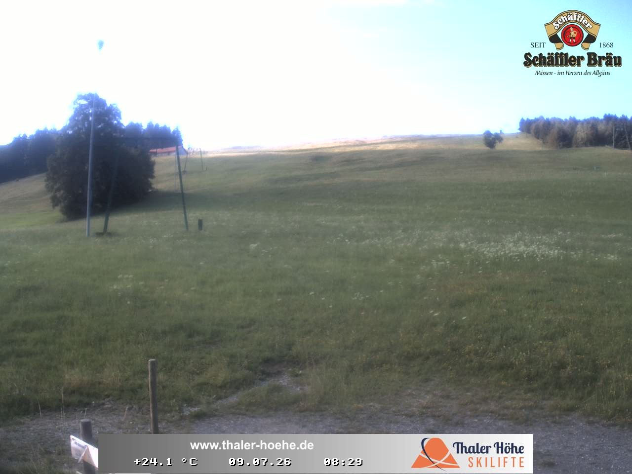 Archived image Webcam Thalerhöhe near Immenstadt
