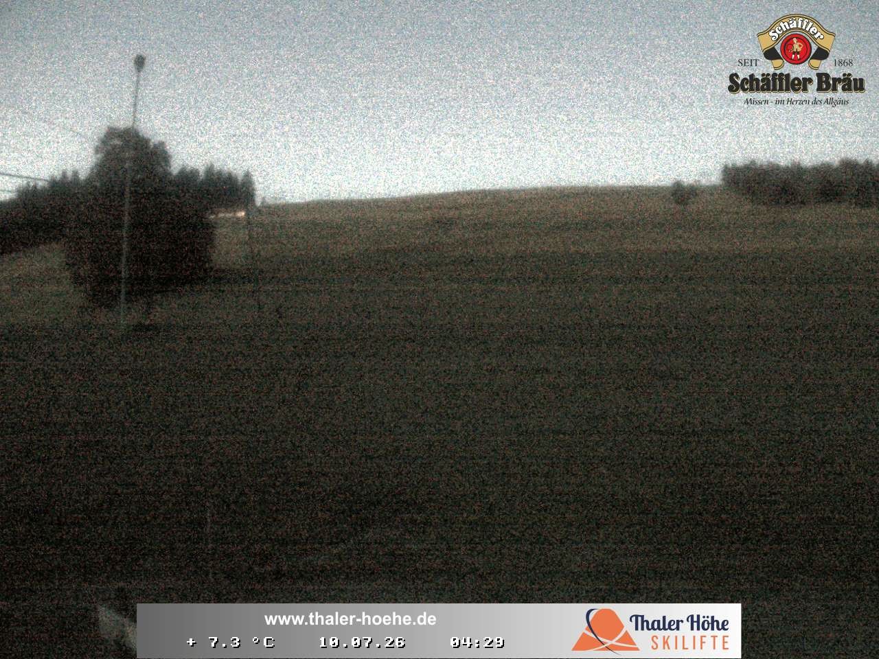 Archived image Webcam Thalerhöhe near Immenstadt