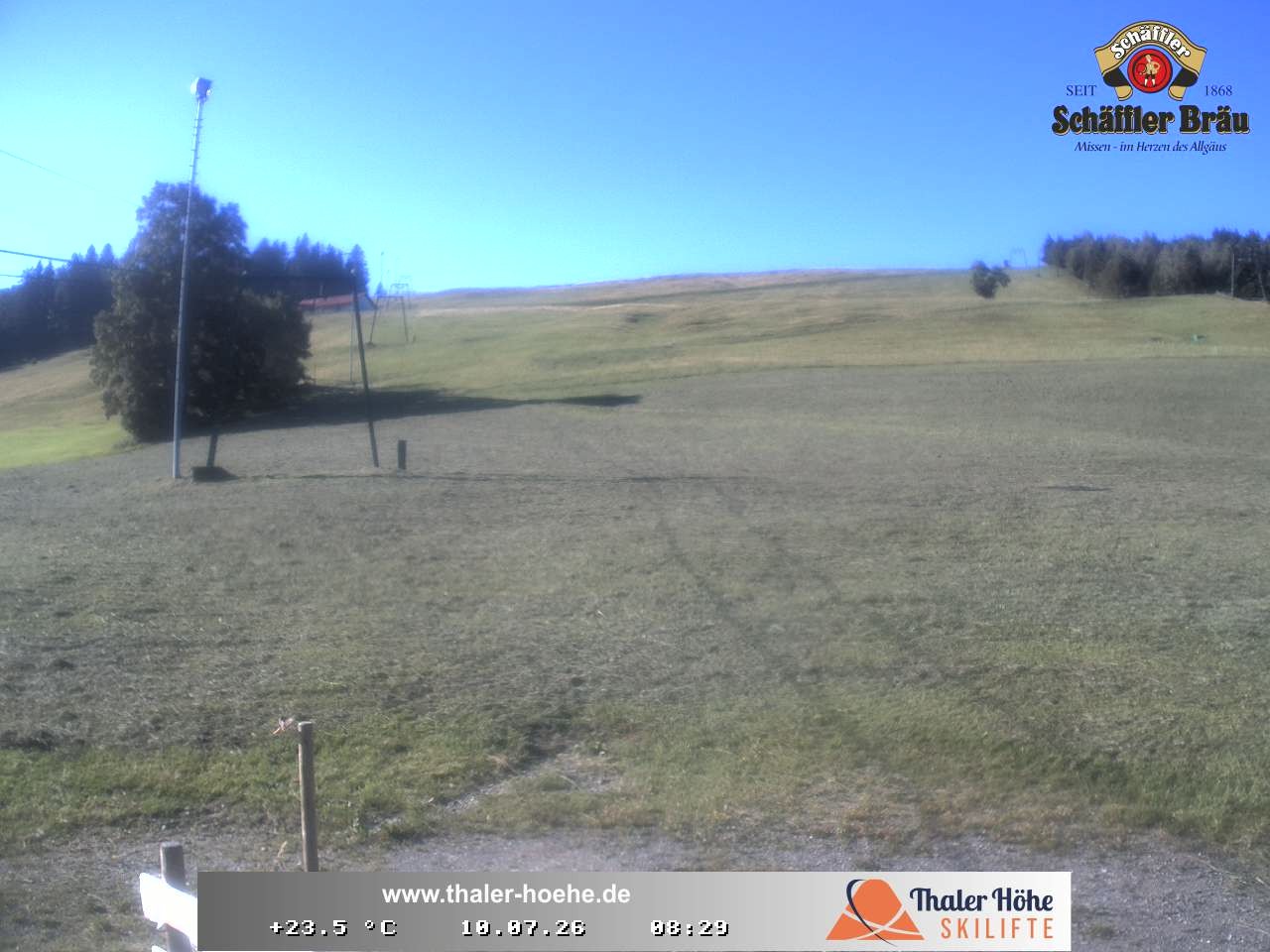 Archived image Webcam Thalerhöhe near Immenstadt