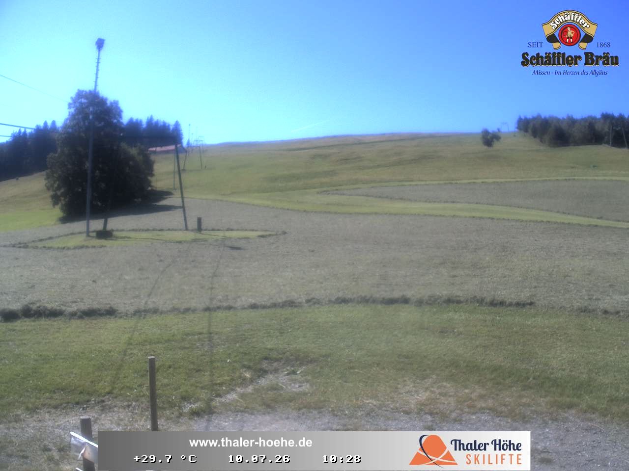 Archived image Webcam Thalerhöhe near Immenstadt