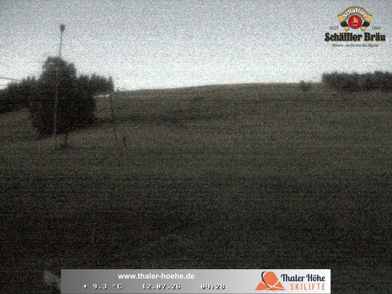 Archived image Webcam Thalerhöhe near Immenstadt