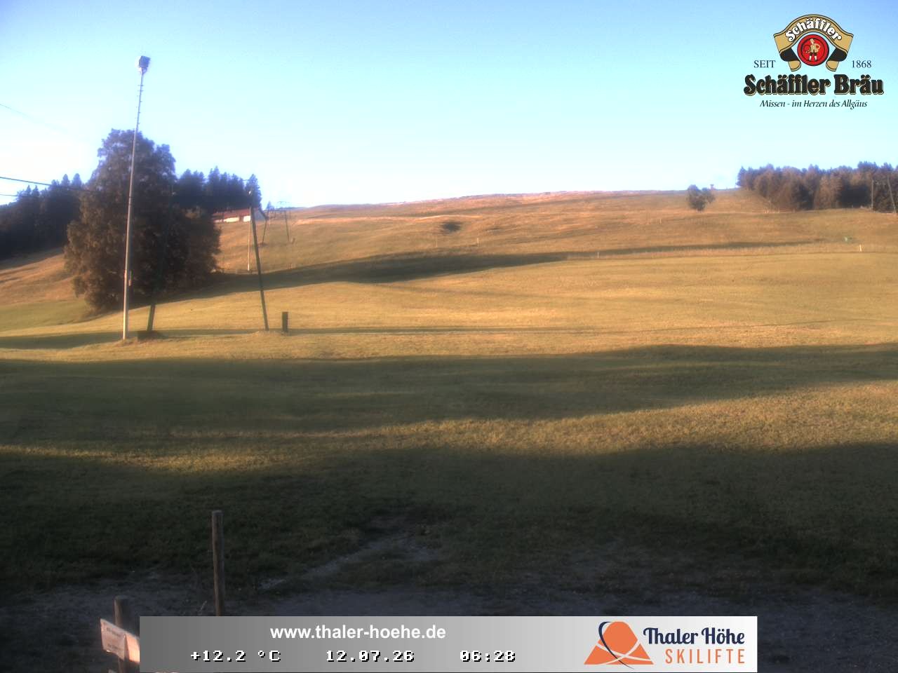 Archived image Webcam Thalerhöhe near Immenstadt