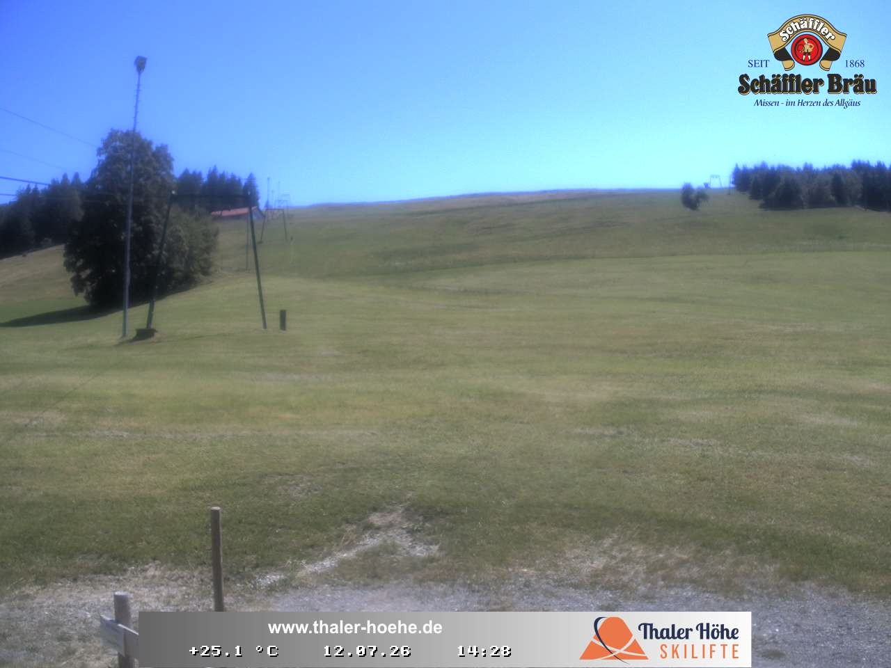 Archived image Webcam Thalerhöhe near Immenstadt