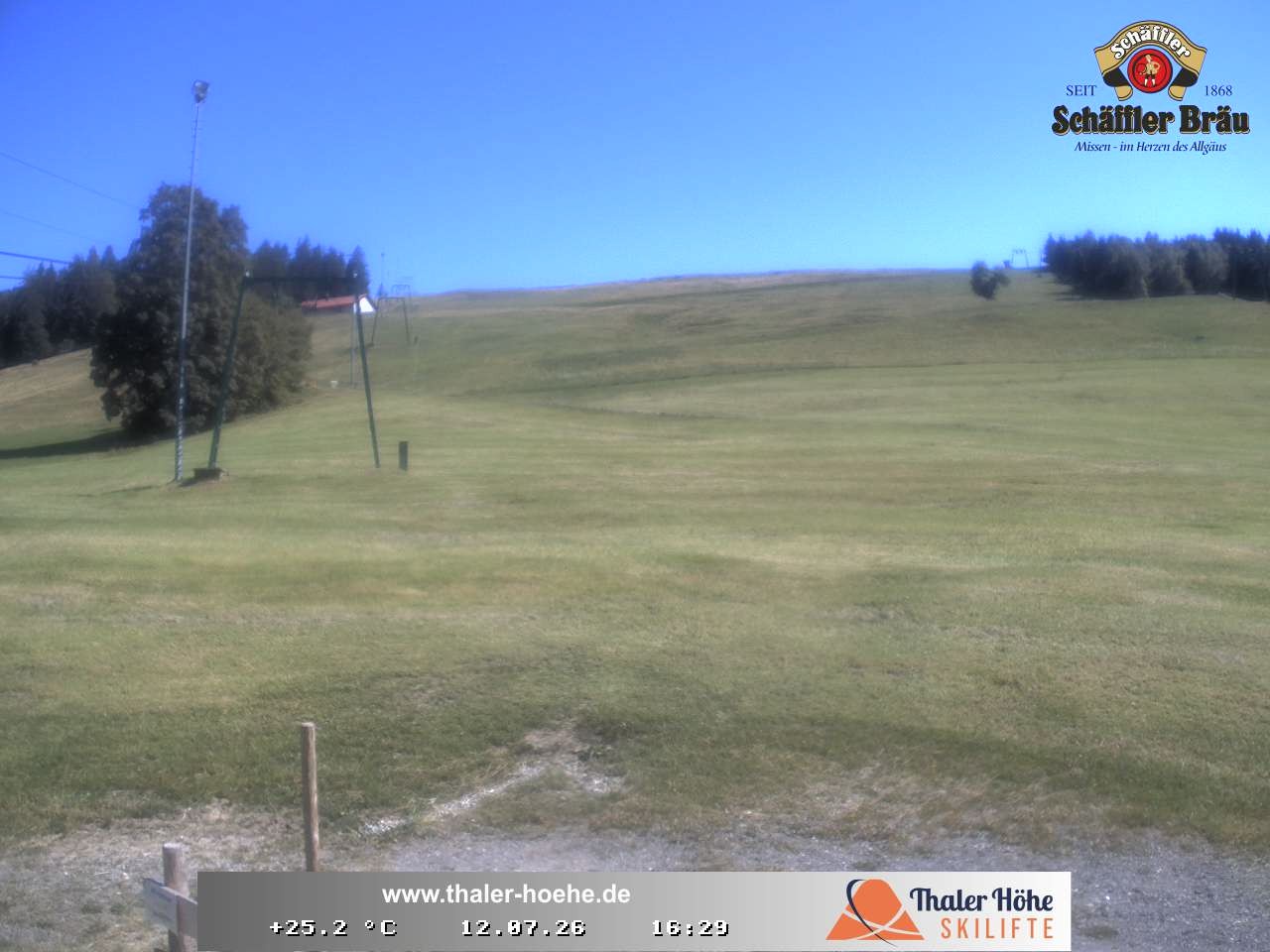 Archived image Webcam Thalerhöhe near Immenstadt