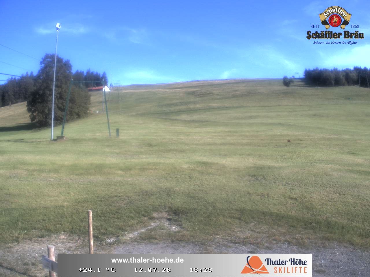 Archived image Webcam Thalerhöhe near Immenstadt