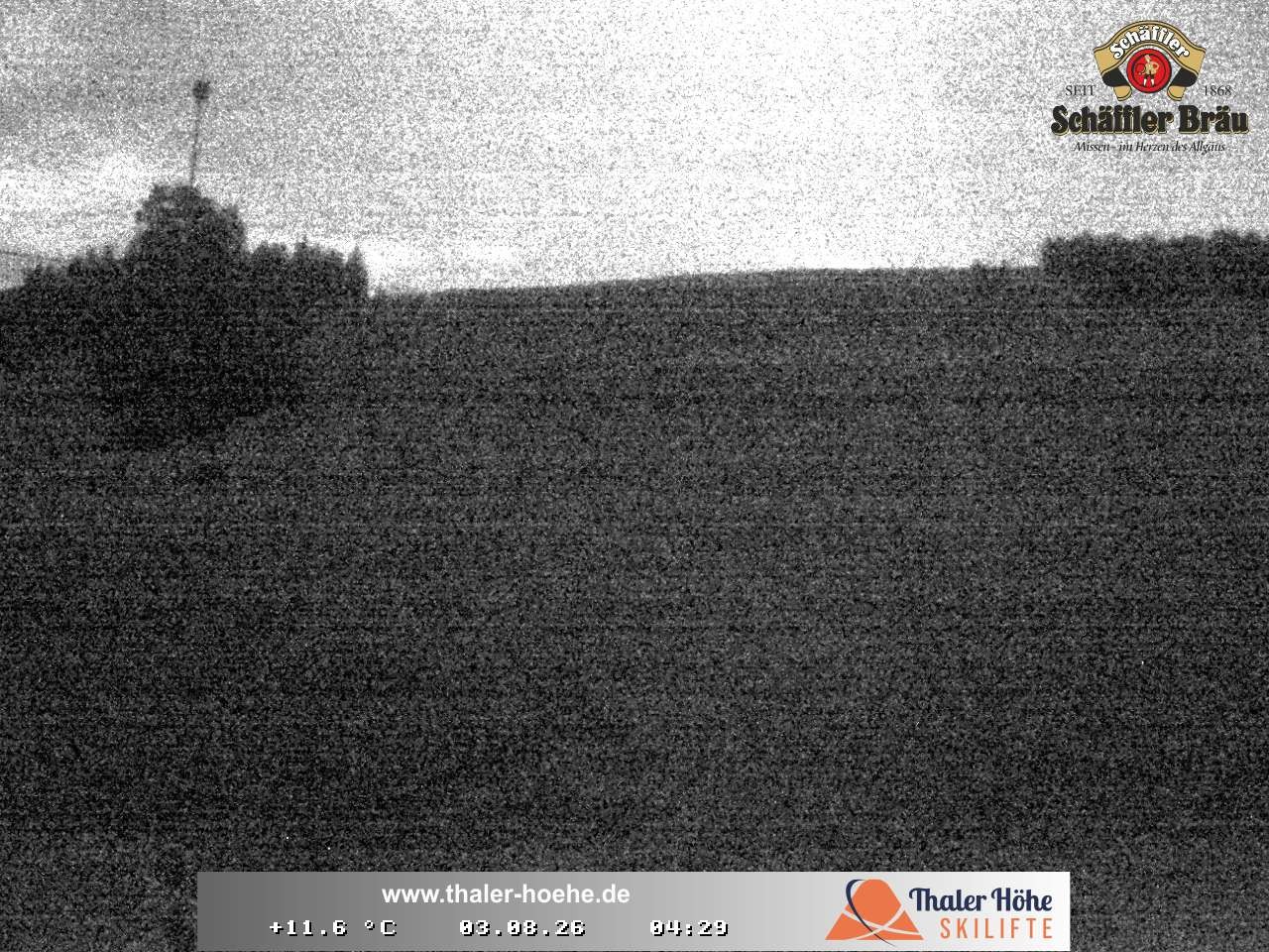 Archived image Webcam Thalerhöhe near Immenstadt