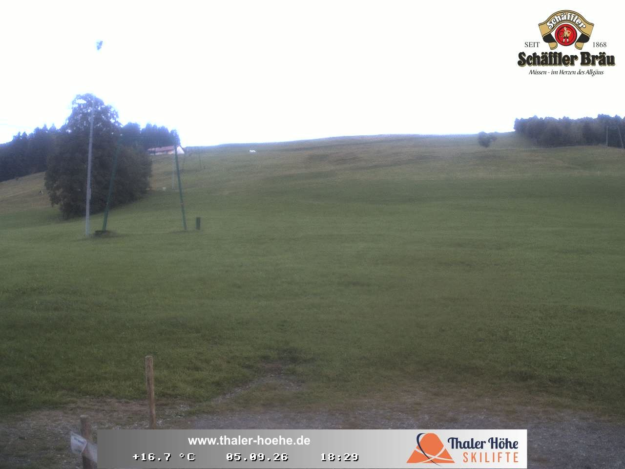 Archived image Webcam Thalerhöhe near Immenstadt