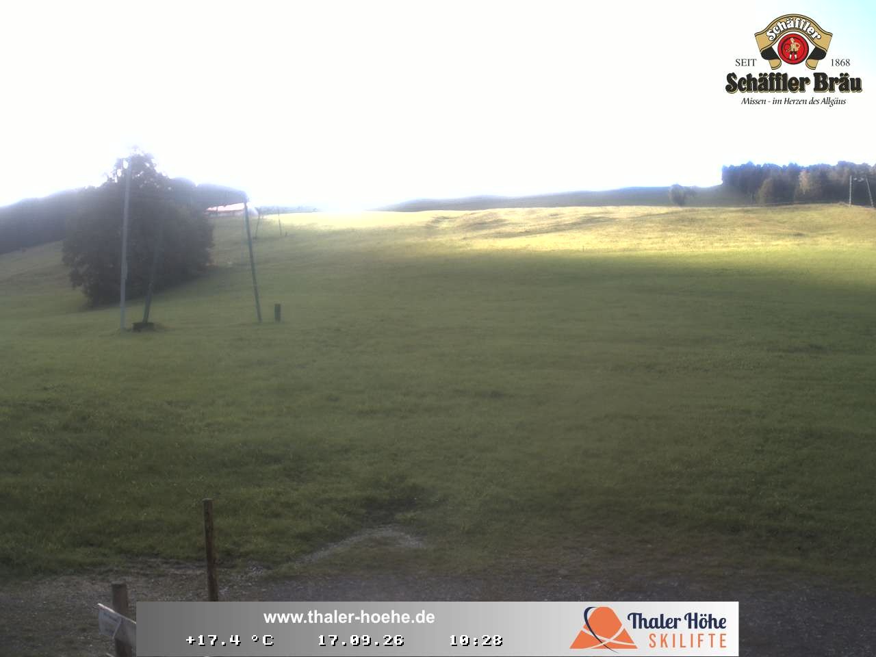Archived image Webcam Thalerhöhe near Immenstadt