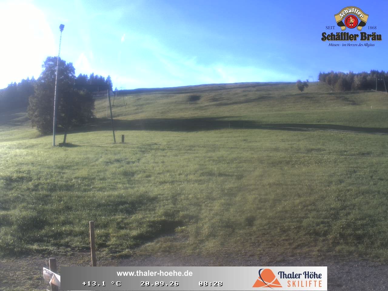 Archived image Webcam Thalerhöhe near Immenstadt