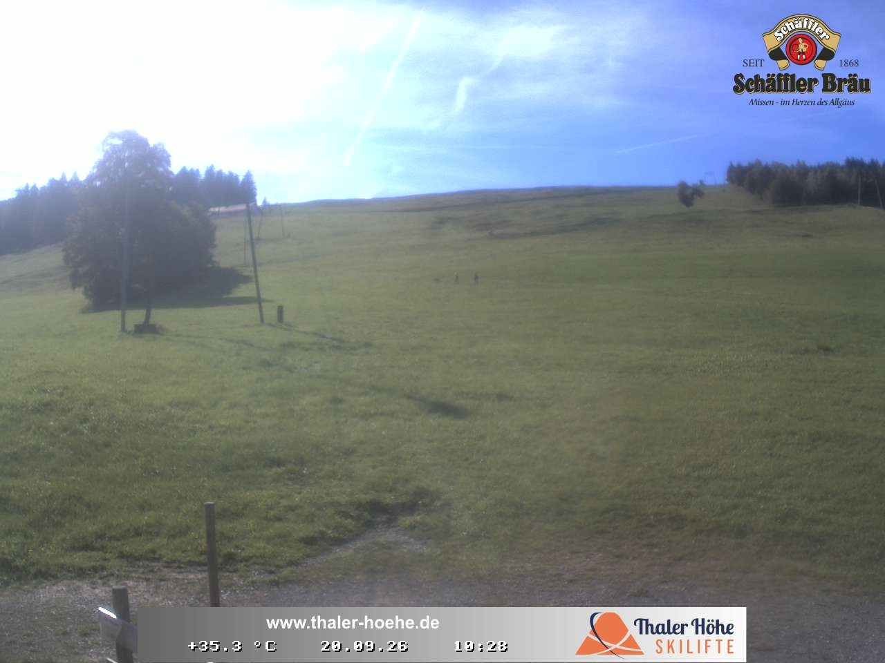 Archived image Webcam Thalerhöhe near Immenstadt
