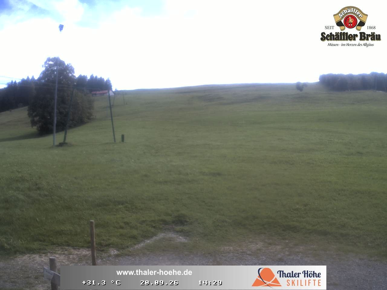 Archived image Webcam Thalerhöhe near Immenstadt