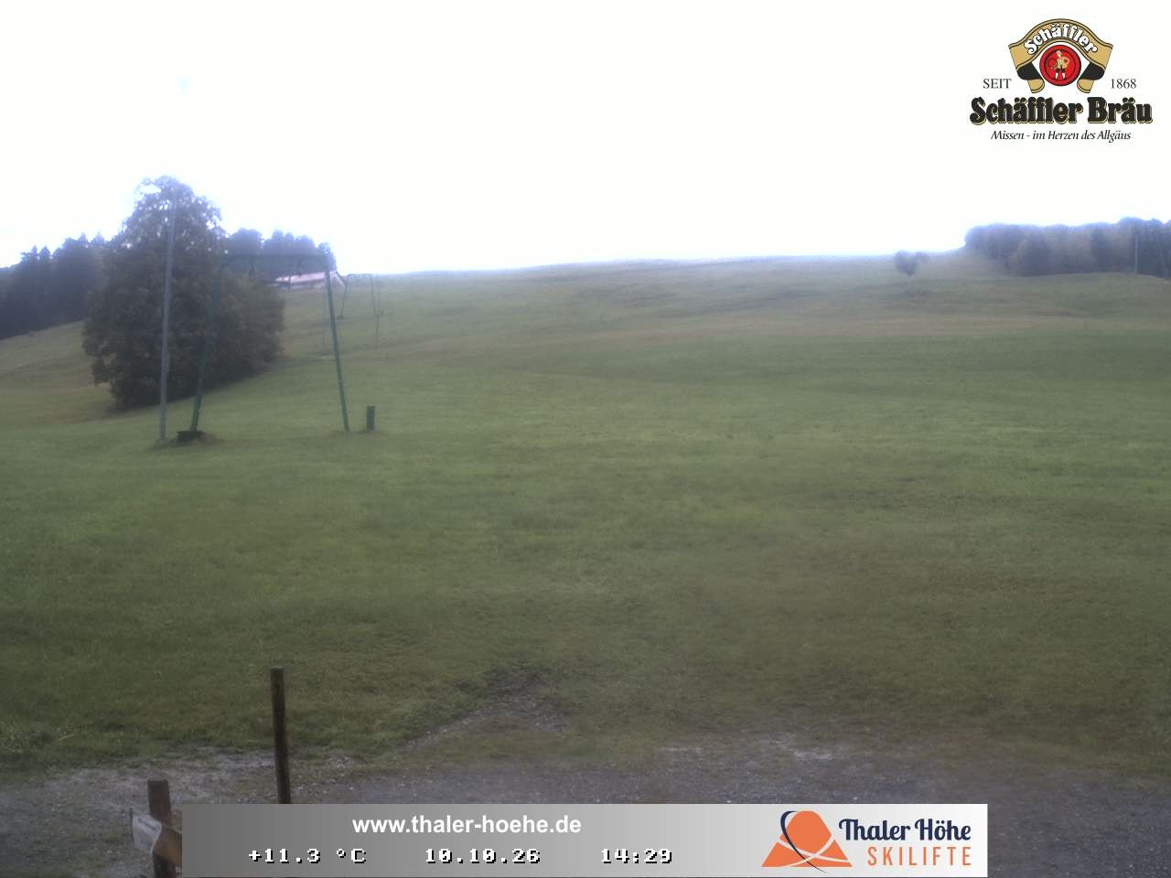 Archived image Webcam Thalerhöhe near Immenstadt