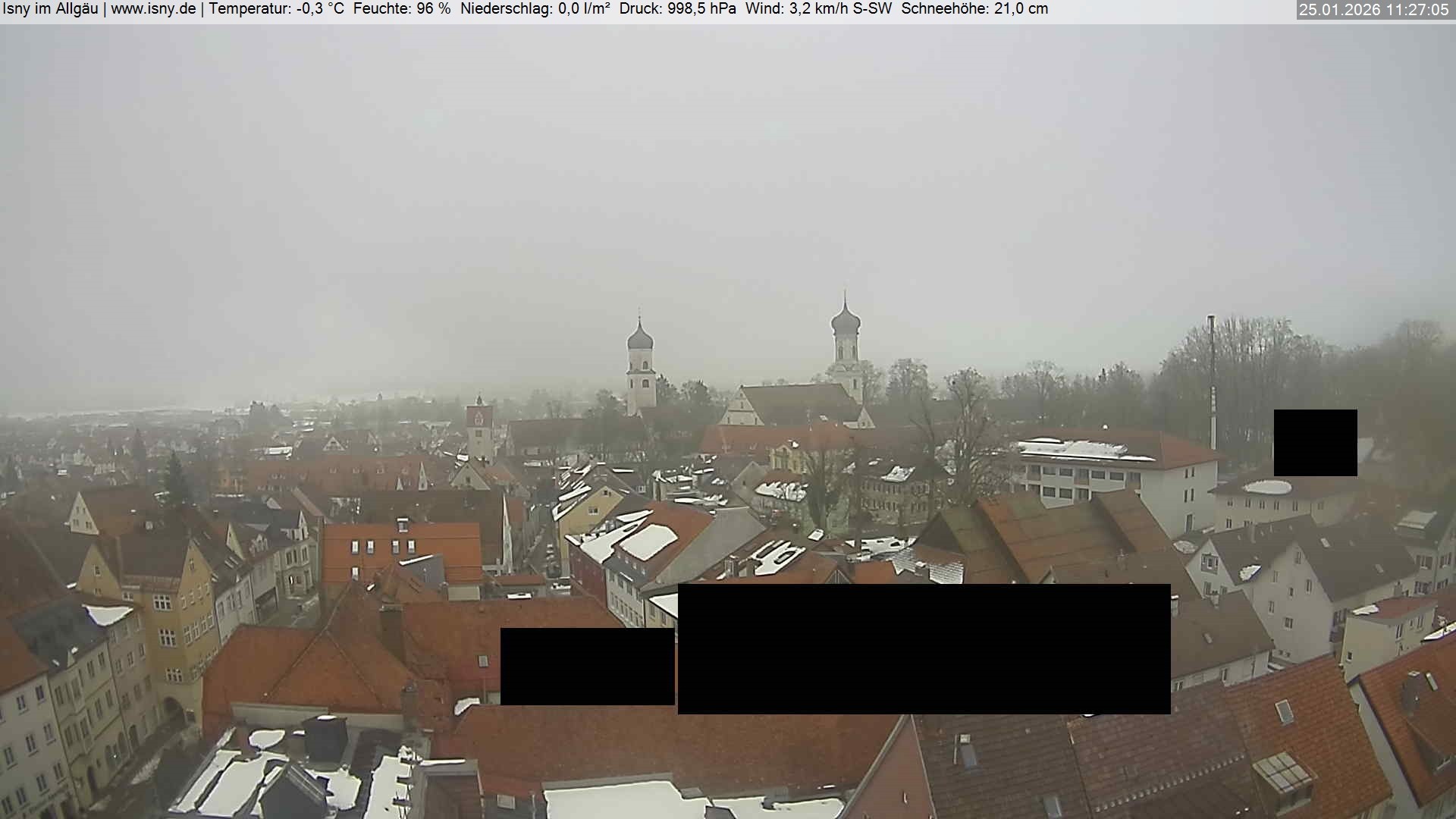 Archiv Foto Webcam Isny im Allgäu