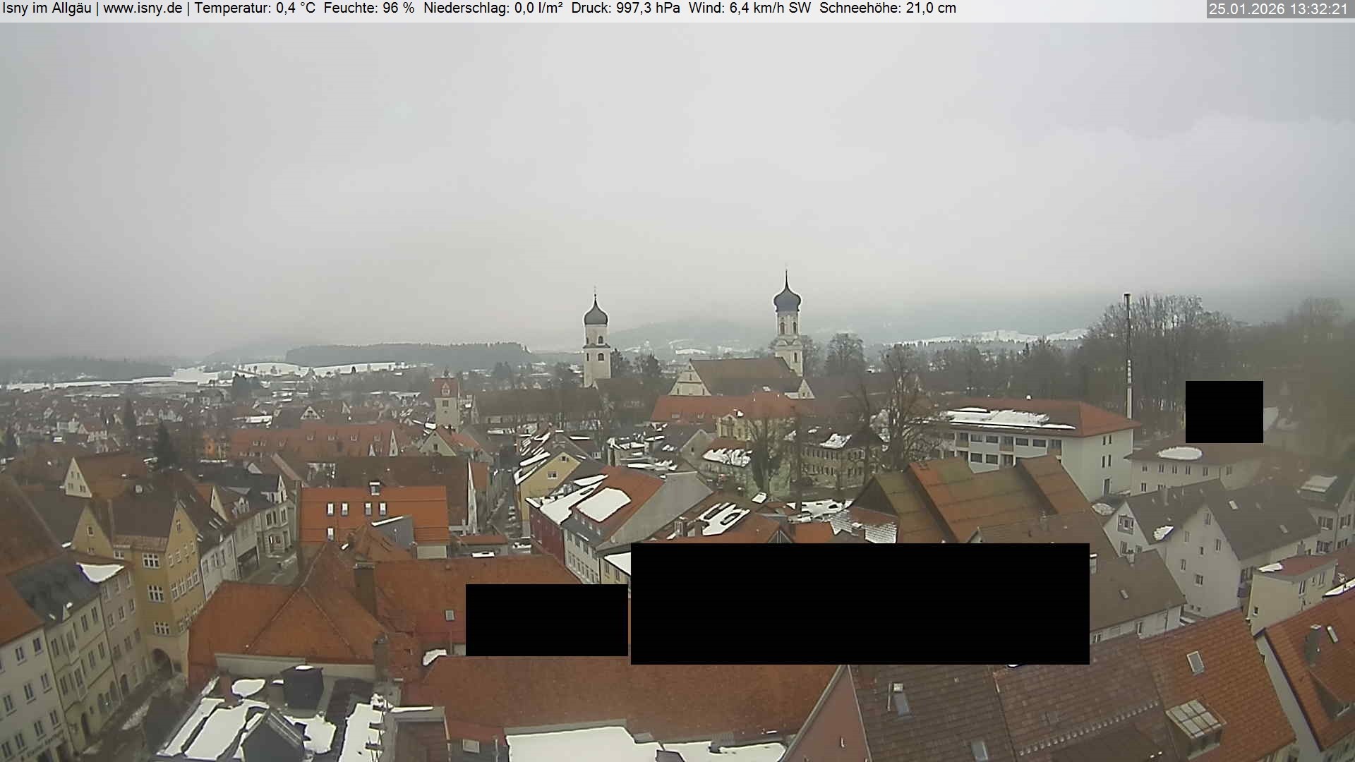 Archiv Foto Webcam Isny im Allgäu
