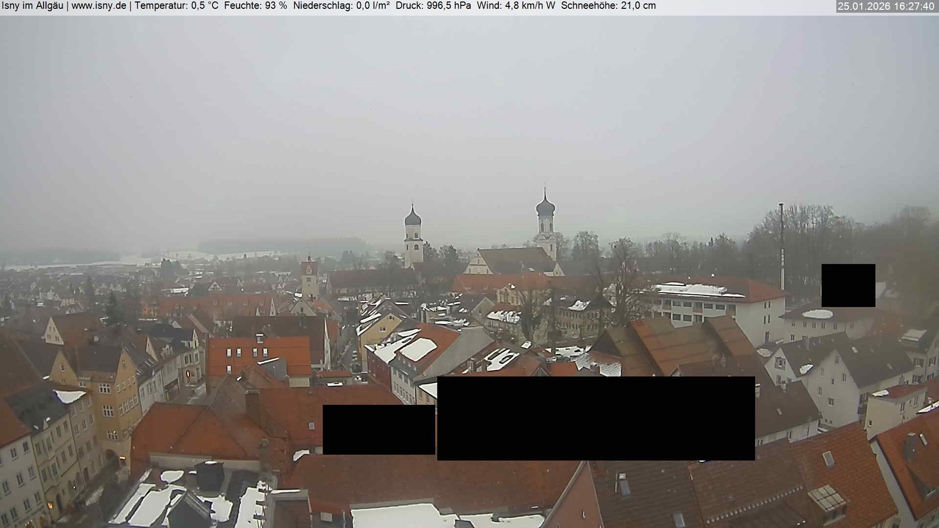 Archiv Foto Webcam Isny im Allgäu