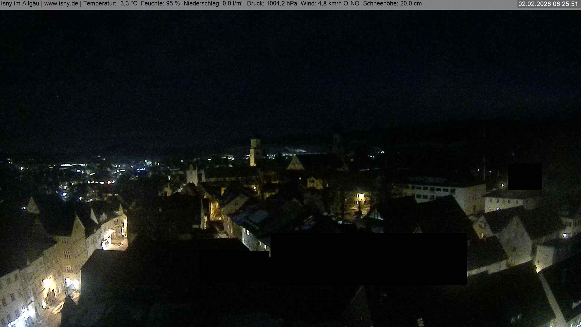 Archiv Foto Webcam Isny im Allgäu