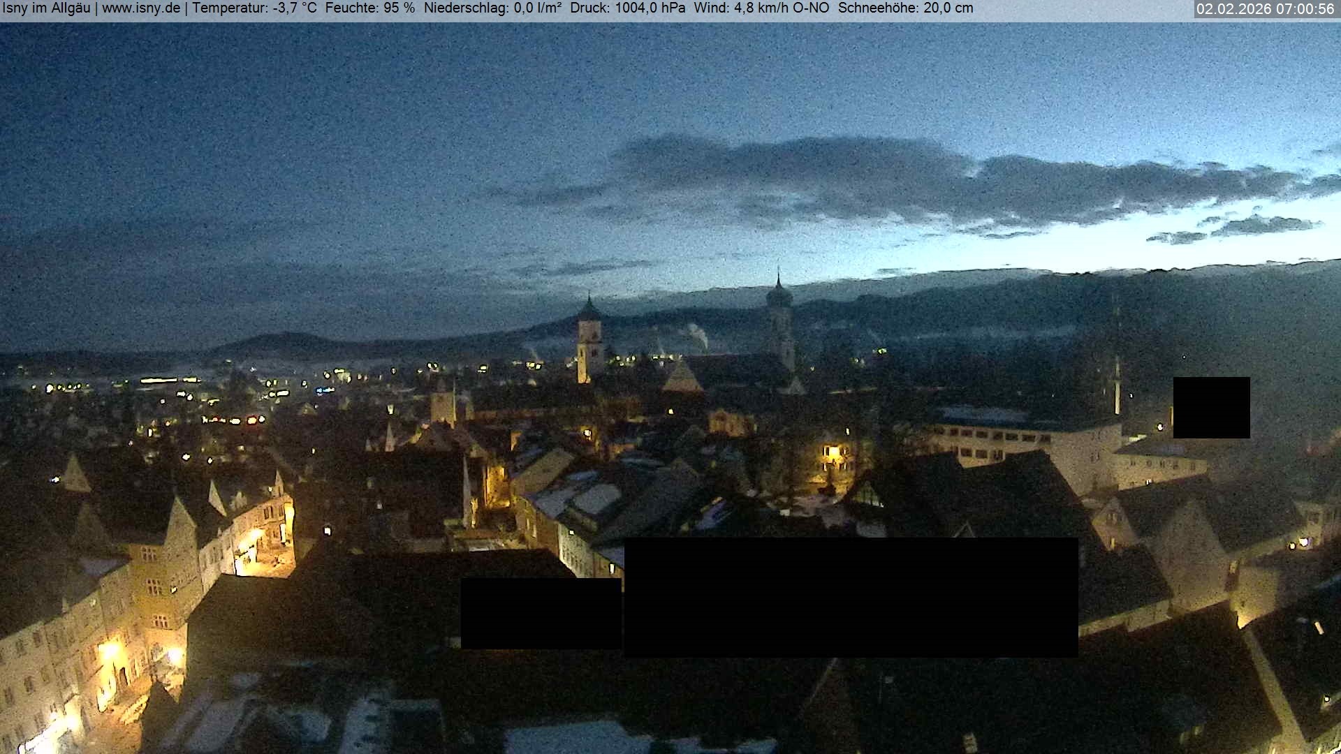 Archiv Foto Webcam Isny im Allgäu