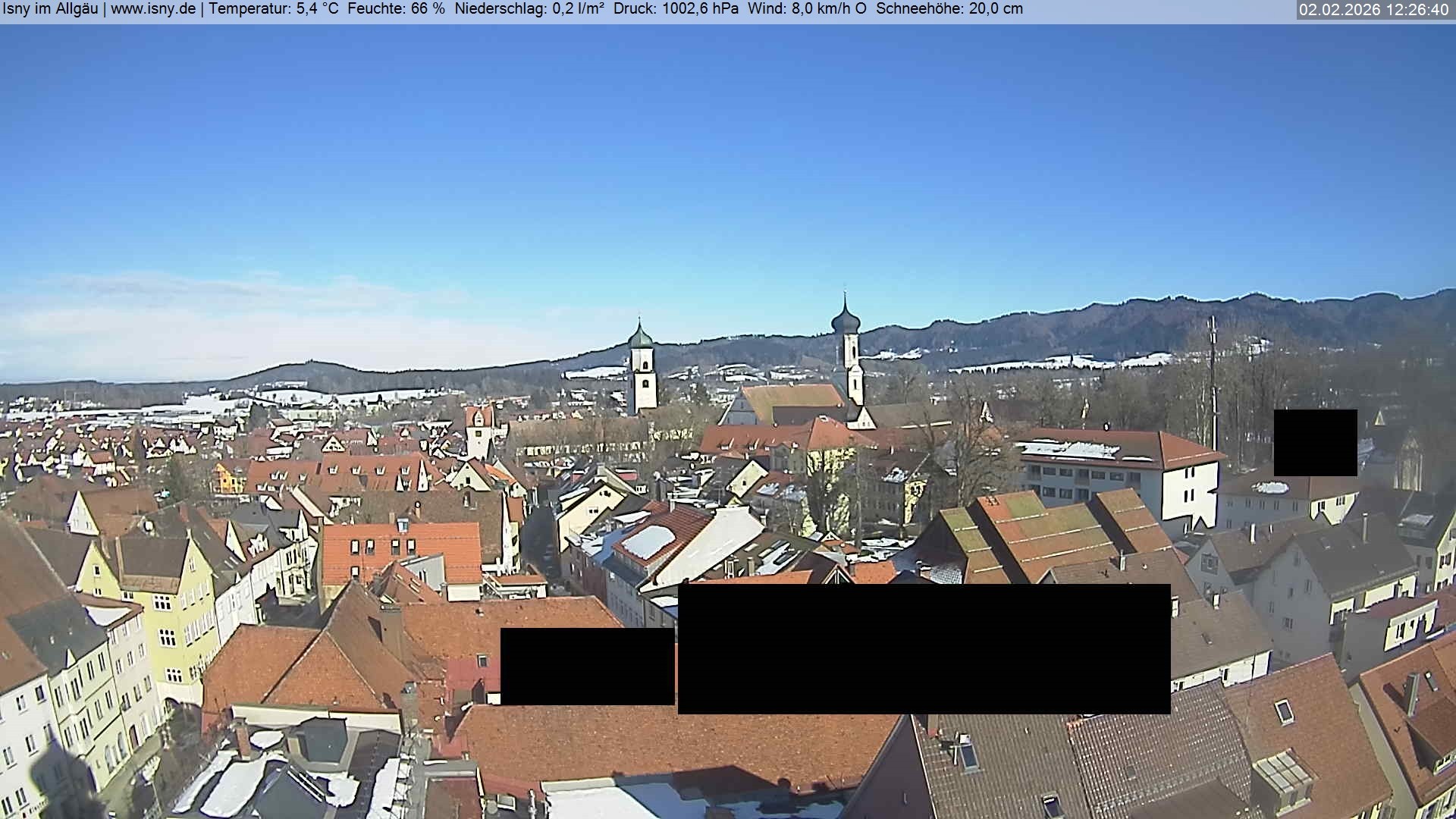 Archiv Foto Webcam Isny im Allgäu