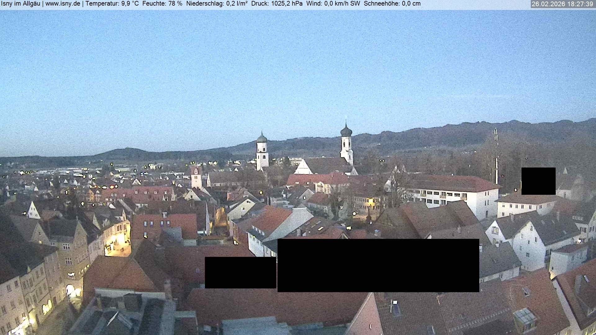 Archived image Webcam Health resort Isny