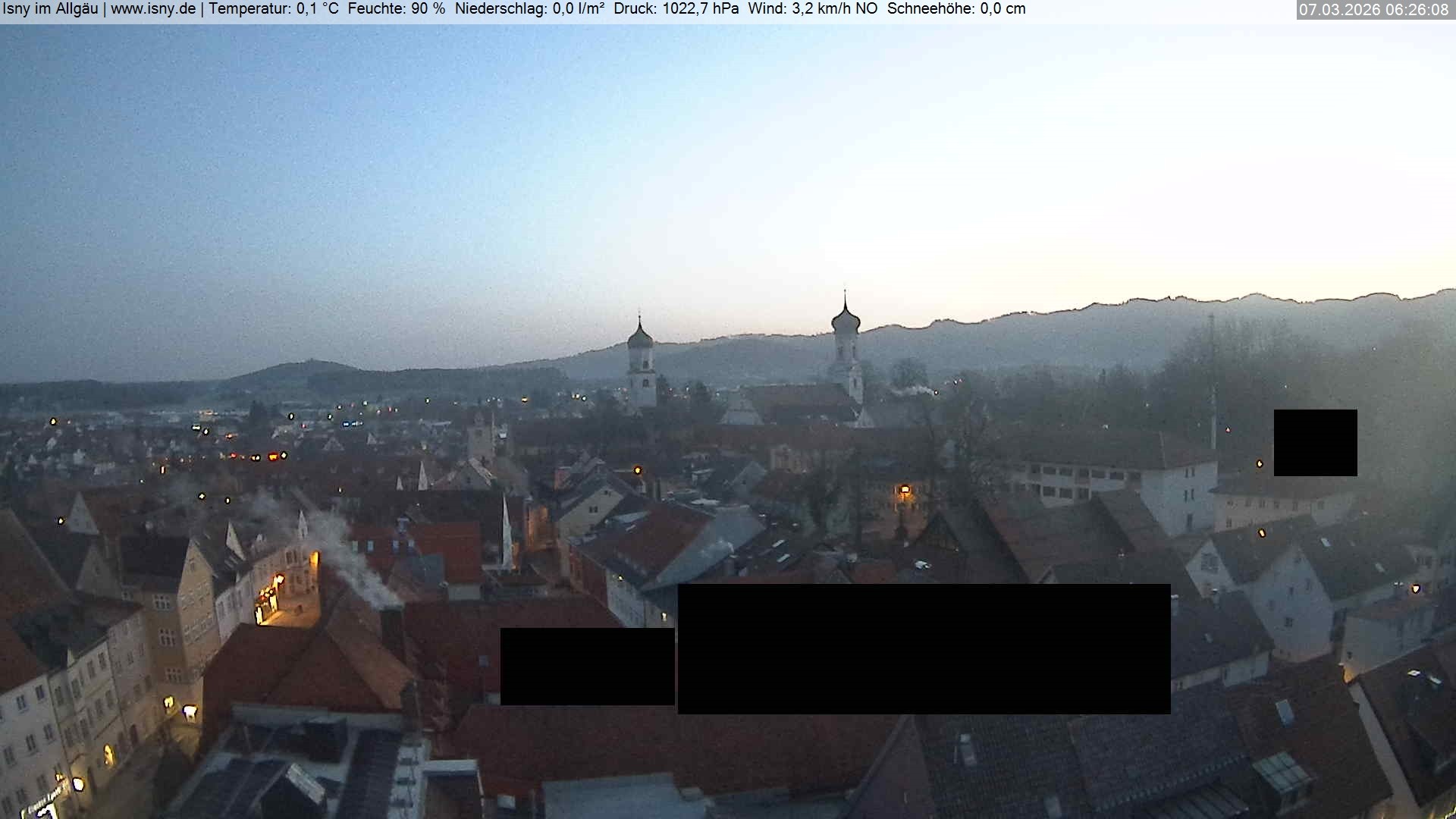Archiv Foto Webcam Isny im Allgäu