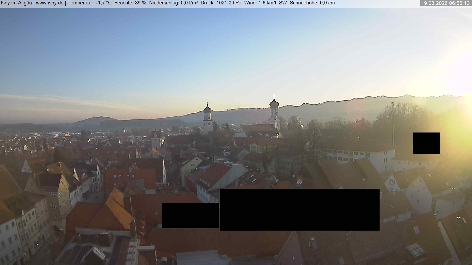 Archiv Foto Webcam Isny im Allgäu