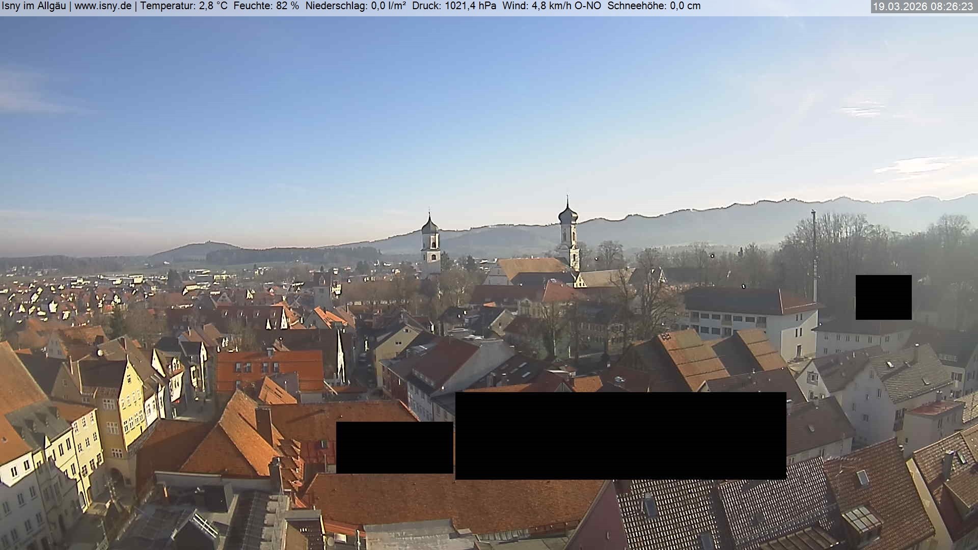 Archiv Foto Webcam Isny im Allgäu