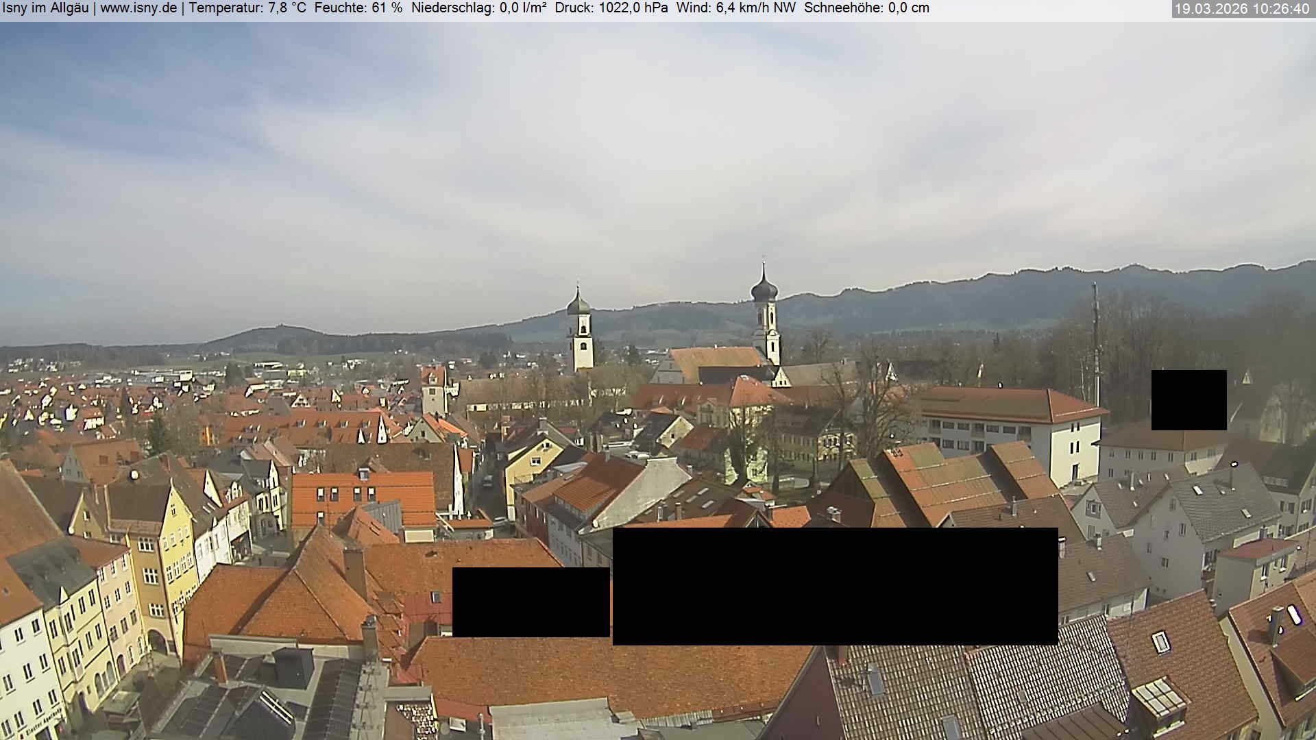 Archiv Foto Webcam Isny im Allgäu